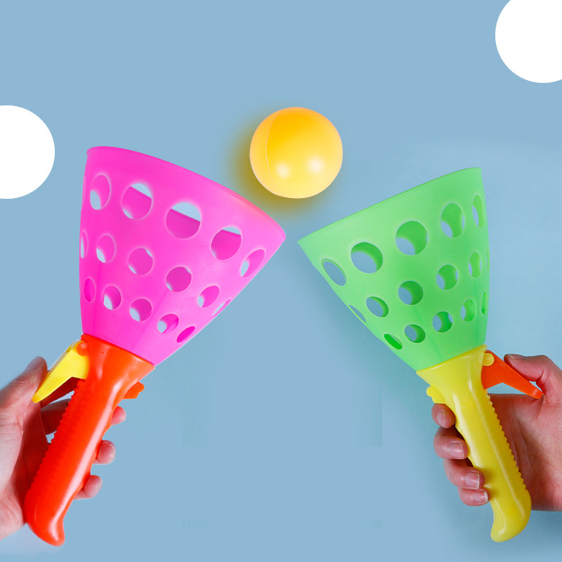 Catapult Launcher Toy - Dubbele vangstwerper, werpspeelgoed, katapult, springbal, aanlegbal,