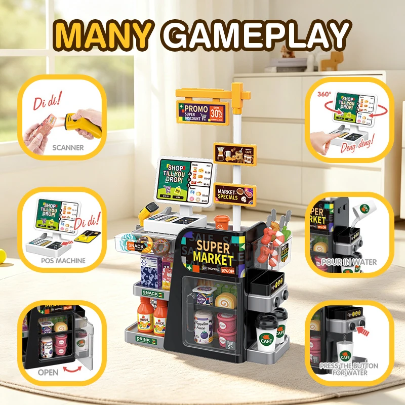 Simulatie Mini Scan-kassa Supe - Toy Cash Register recensie en prijs