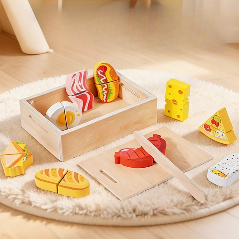Houten Snij- en Stempel Eten S - Kids Toys Kitchen Set recensie en prijs